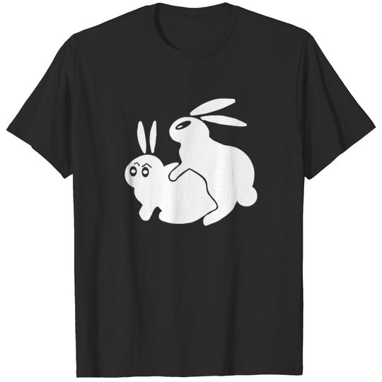 Rude, Rabbits Humping,Funny T-shirt