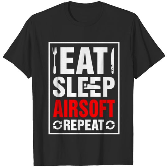 Eat Sleep Airsoft Repeat T-shirt