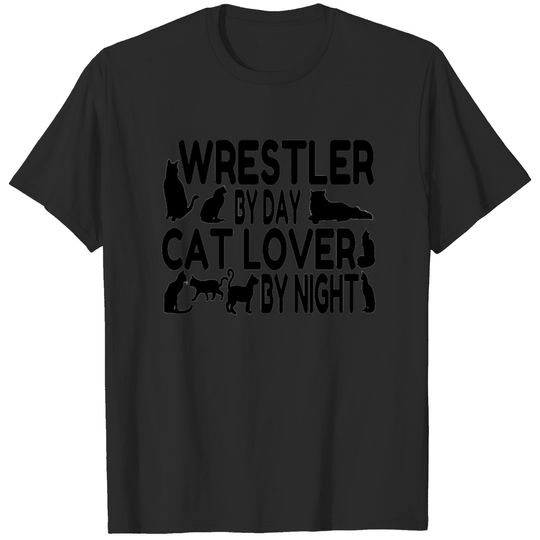 Cat Lover Wrestler T-shirt