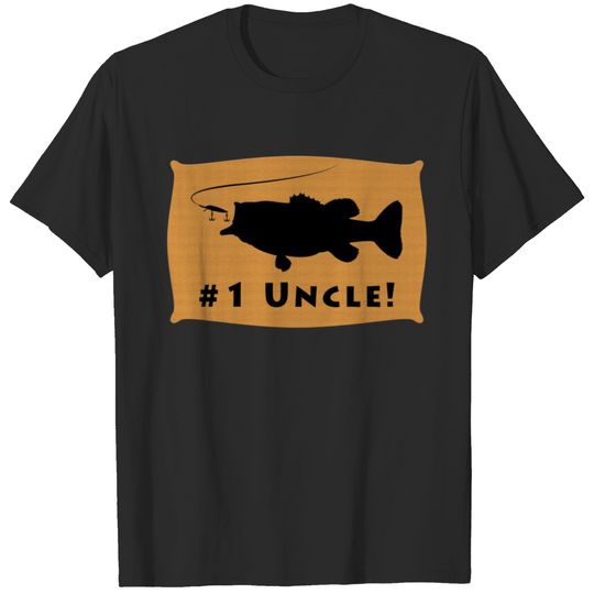 Number One Uncle with Largemouth Bass T-shirt