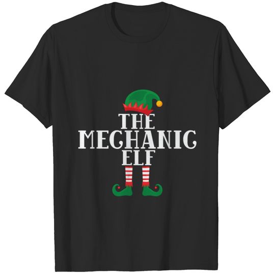 Funny Mechanic Elf Sweat T-shirt