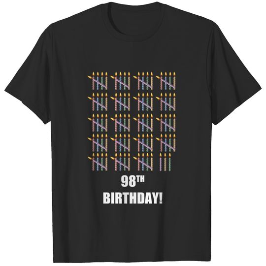 98th Birthday  with Candles T-shirt