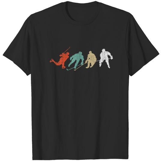Classic Retro Vintage Style Ice Hockey Funny Cool T-shirt