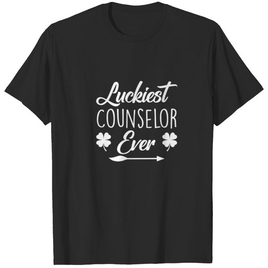 Luckiest Counselor Ever School Counselor St Patric T-shirt