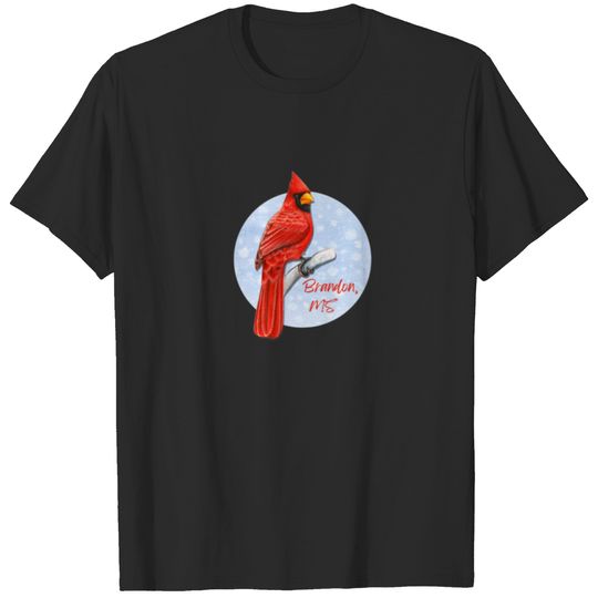 Brandon Pride Red Cardinal Birder, Birdwatching T-shirt