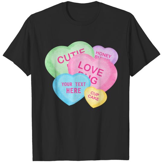 Fun Candy Hearts T-shirt
