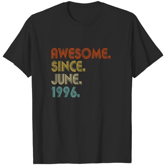 Awesome Since June 1996 Vintage 26Th Birthday T-shirt