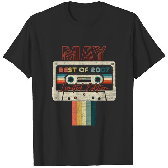 15Th Birthday Gift May Best Of 2007 Cassette Tape T-shirt