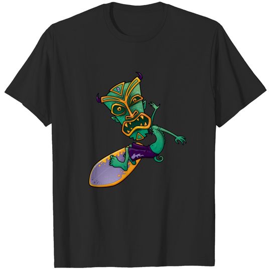 Tiki Surfer Back T-shirt