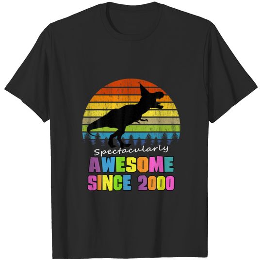 Awesome Since 2000 Dinosaur 21 Years Old 21St Birt T-shirt