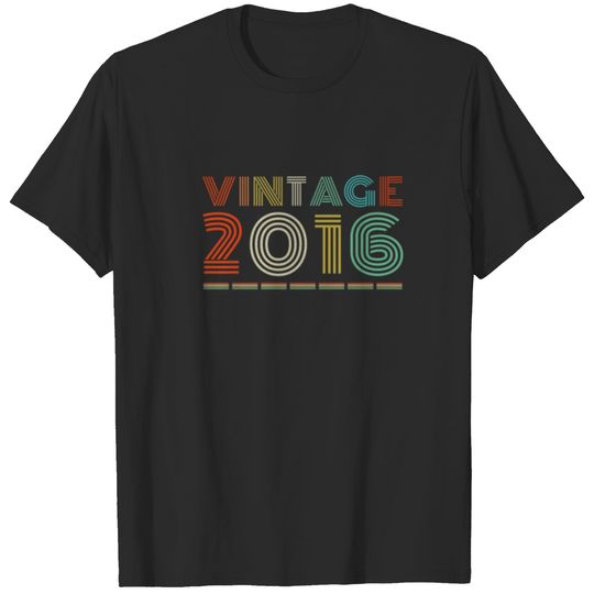 Vintage 2016 6 Years Old Gifts 6Th Birthday Gift F T-shirt