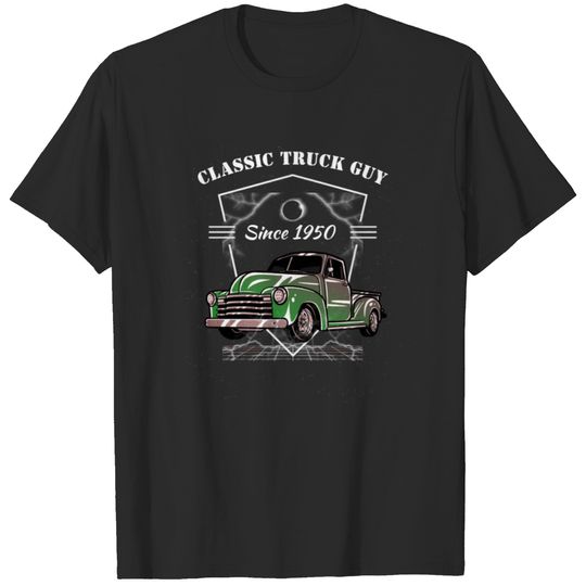 Classic Truck Guy Since Date Green Chevy Pickup T-shirt