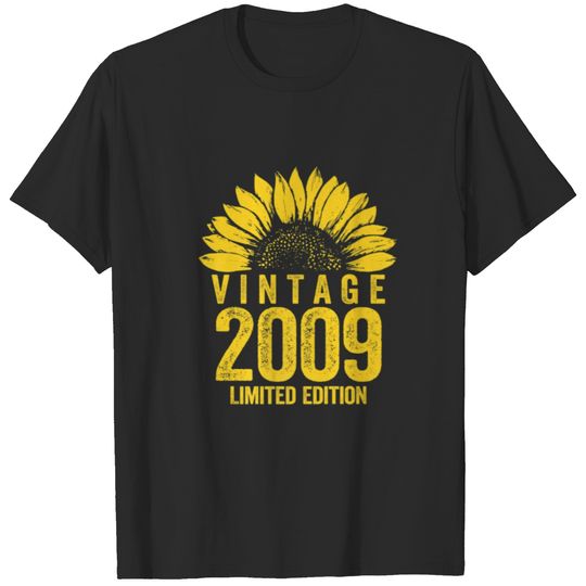 12 Year Old 2009 Limited Edition 12Th Bday Floral T-shirt