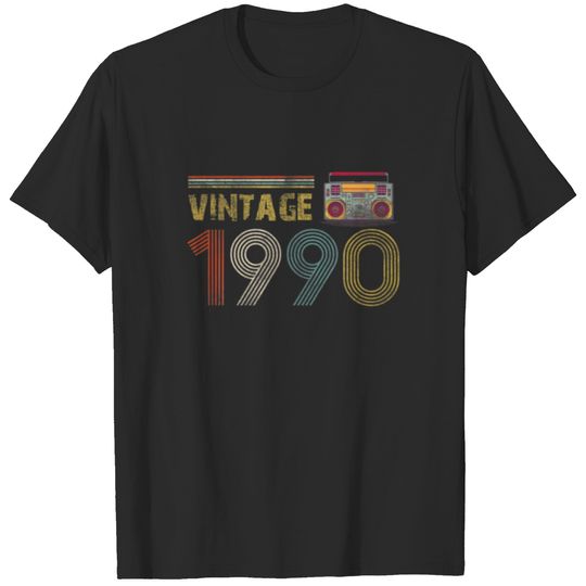 Vintage 1990 Cassette Mixtape 31St Birthday 31 Yea T-shirt