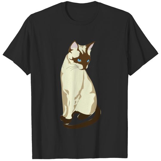 SIAMESE CAT ILLUSTRATION T-shirt