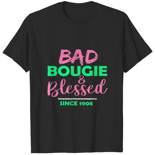 Proud African Root Bad Bougie Blessed Pretty Since T-shirt