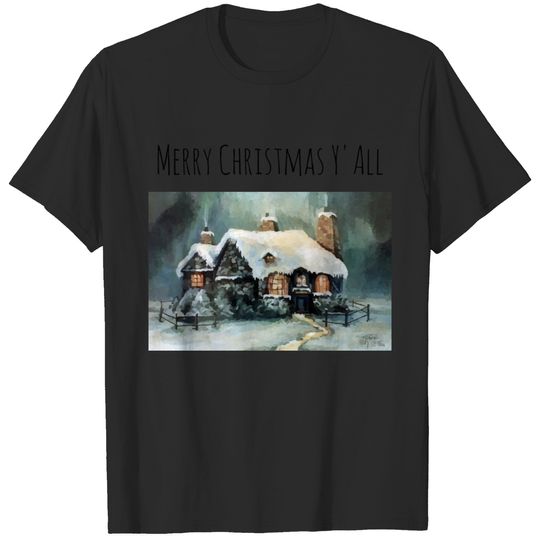Merry Christmas Y'All Marvelous Winter Night T-shirt