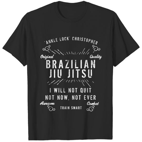 BJJ Brazilian Jiu Jitsu Add Name Edit Text Retro T-shirt