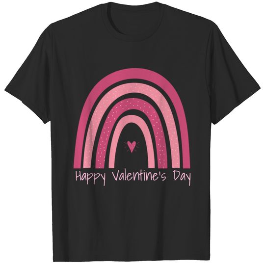 Boho Valentine's Day Rainbow T-shirt