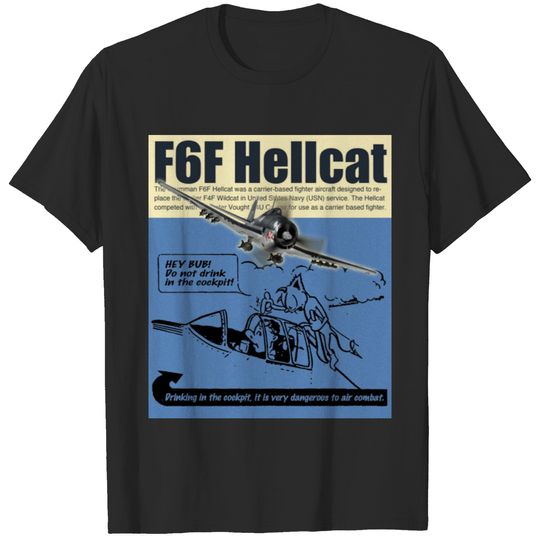 Aviation Art  “F6F Hellcat" T-shirt
