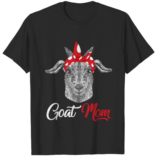 Goat Mom Mama Mother Animal Pet Farm Lover Mother' T-shirt