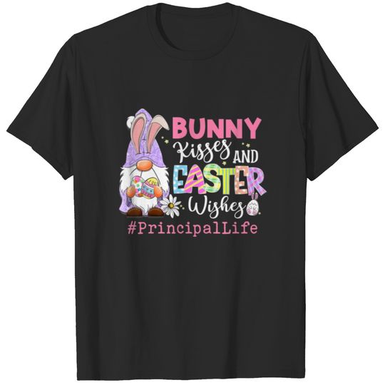 Cute Gnomies Principal Hugs Kisses Easter Wishes C T-shirt