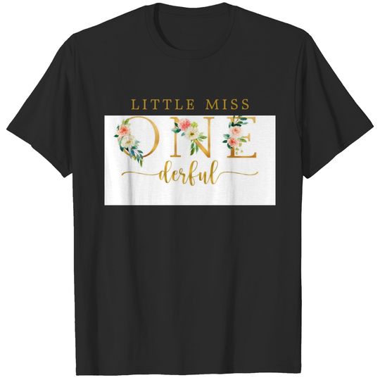 Little Miss Onederful 1st Birthday T-shirt