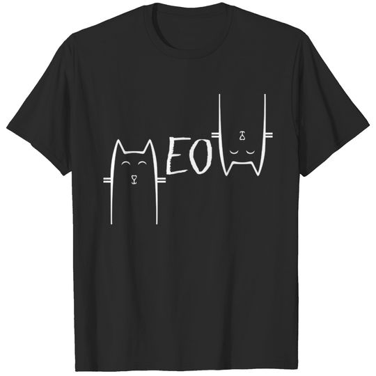 Meow Two Cute Cats T-shirt