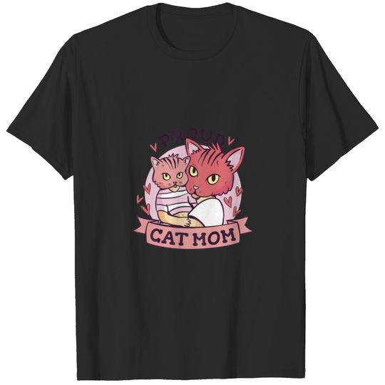 Mother's Day Women's Day Mother Proud Cat Mother T-shirt