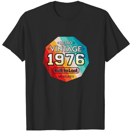 1976 Birthday Vintage 45Th 46Th Retro T-shirt