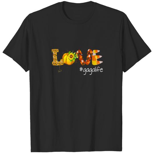 Love Gagalife Pumpkin Flip Flops Gaga Life Hallowe T-shirt