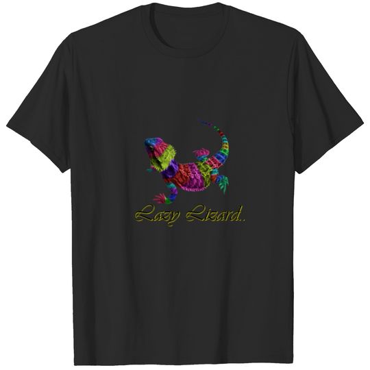 Lazy lizard - rainbow T-shirt