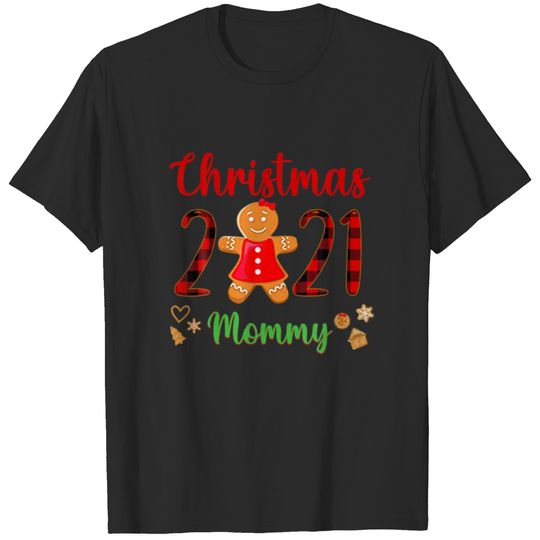 Gingerbread Christmas Mommy Costume For Family Chr T-shirt