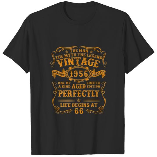 Vintage 1956 Man Myth Legend 66 Year Old Gifts 66T T-shirt