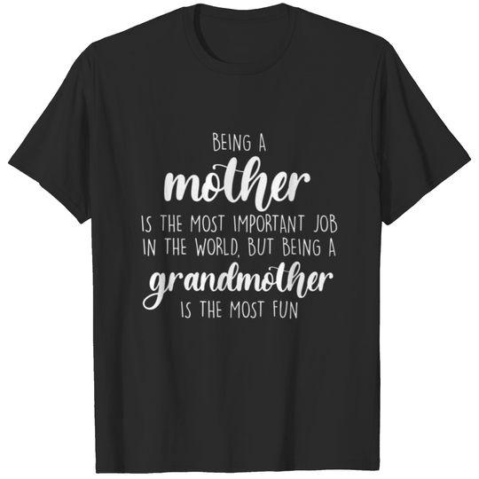 Funny Grandmother Mother’s Day Mom And Grandma T-shirt