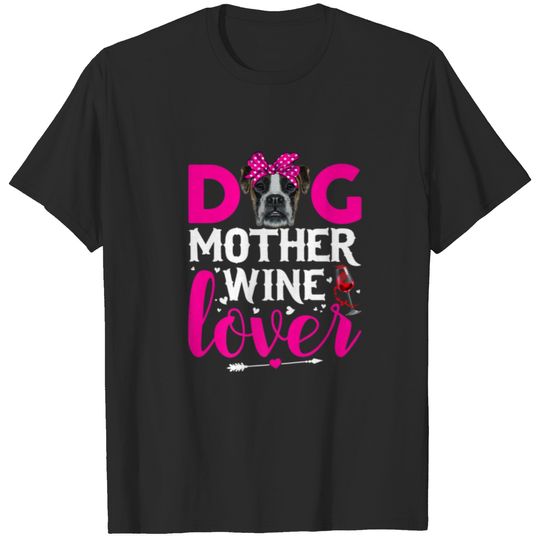 Cute Dog Mother Lover Boxer Dog Mother's Day T-shirt