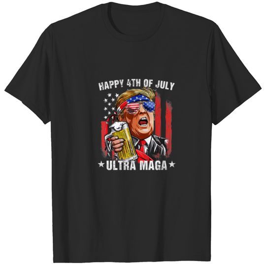 Happy 4Th Of July ULTRA MAGA Trump Voter 2024 Prou T-shirt