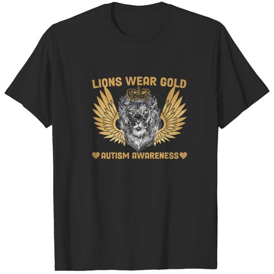 We Wear Gold In April For Autism Awareness 2022 Ra T-shirt