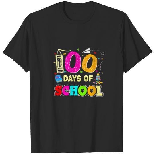 100Th Day Of School Teacher Rainbow Cute For T-shirt