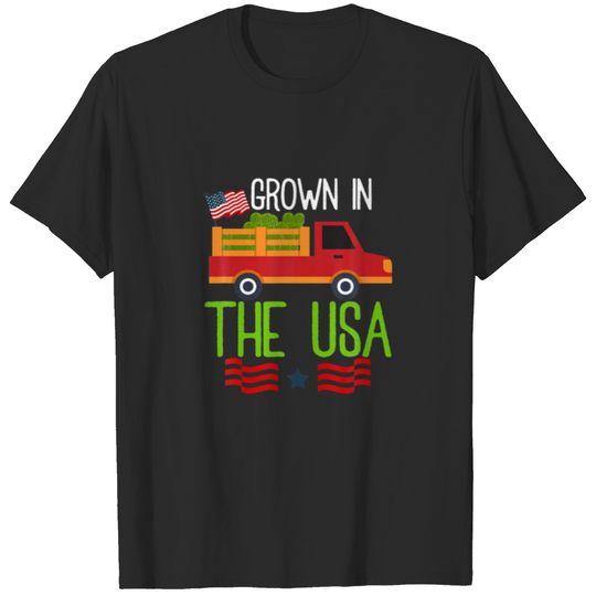 Grown In The USA - 4Th Of July American Watermelon T-shirt