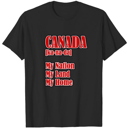 Nation Land Home Canada Day T-shirt