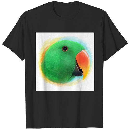 Eclectus parrot realistic painting T-shirt