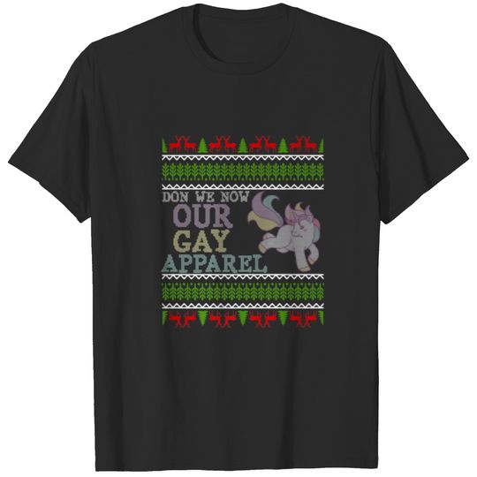 Don We Now Our Gay Apparel Gay Christmas Rainbow U T-shirt
