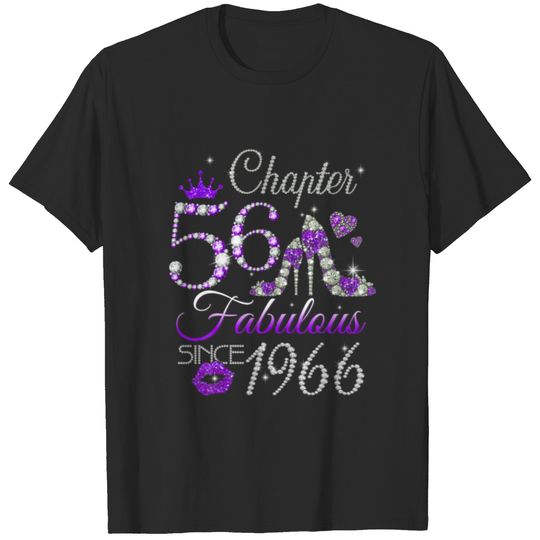 Womens Chapter 56 Fabulous Since 1966 56Th Birthda T-shirt