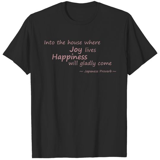 Joy, happiness pink T-shirt