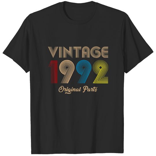 Vintage 1992 Original Parts Retro 30Th Birthday 30 T-shirt