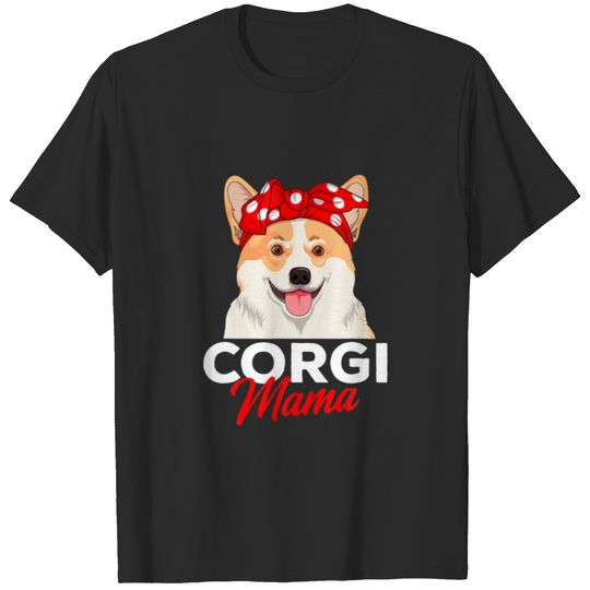 Cute Corgi Dog Mom Funny Mothers Day For Womens Gi T-shirt