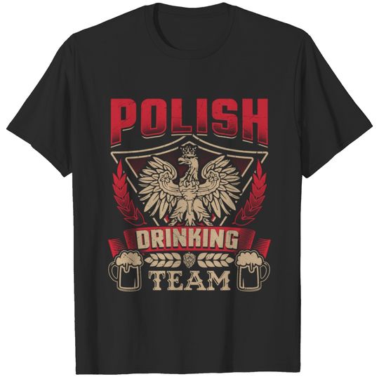 Dyngus Day Polish Beer Poland Eagle Drinking Drunk T-shirt