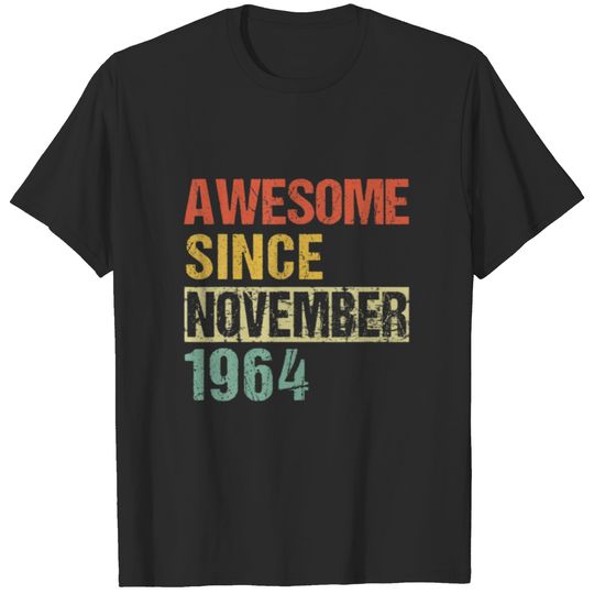 Awesome Since November 1964 57Th Birthday T-shirt