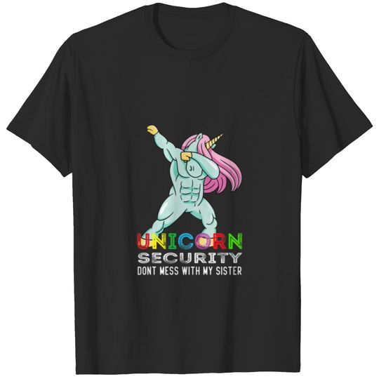 Kids Dabbing Unicorn Security Don't Mess With My S T-shirt